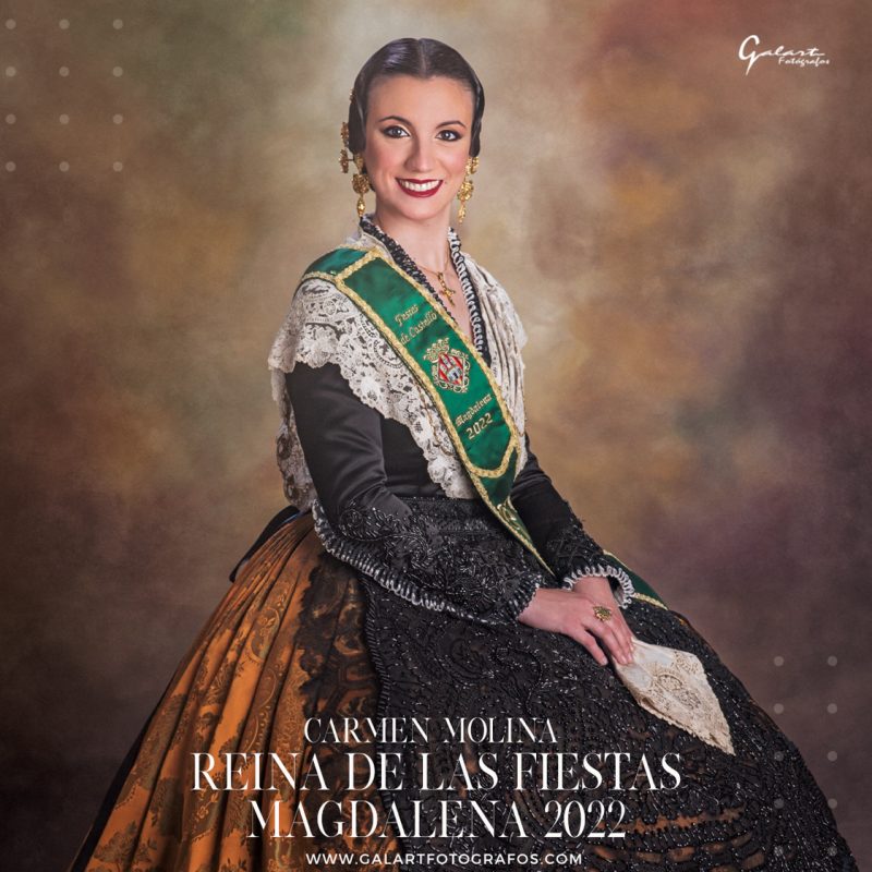 Galart Fotógrafos, Carmen Molina Reina de las fiestas magdalena 2022